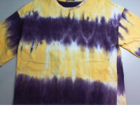 Yellow with purple stains, T-shirt