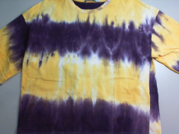 Yellow with purple stains, T-shirt