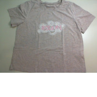 Women's T-shirt, pink, with a pattern Women's T-shirt, pink, with a pattern