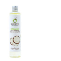 Tropicana cold-pressed virgin coconut oil, organic, size 100 ml.