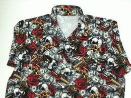 hawaiian shirts red rose size XL