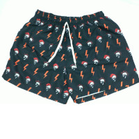 Black shorts with orange pattrn sixe M Black shorts with orange pattrn sixe M