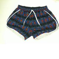 Black shorts with blue stripes size M