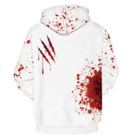 white halloween hoodie size XL white halloween hoodie size XL