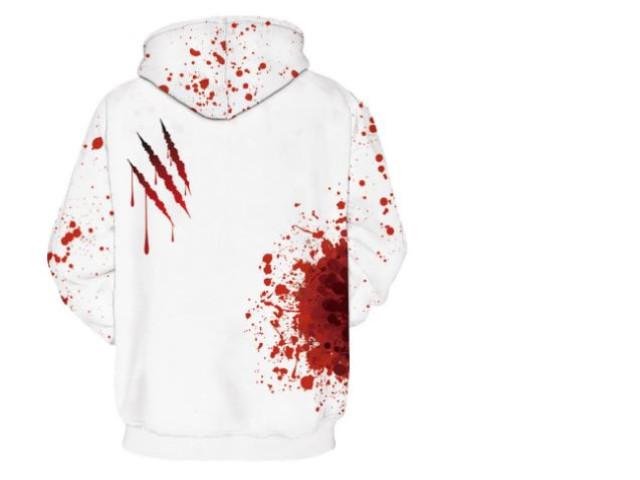 white halloween hoodie size XL white halloween hoodie size XL