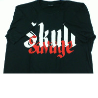 Black shirt whit red and red white pattern size XXL