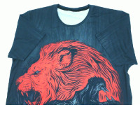 Black shirt whit red size XL