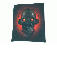 Black and red cloth bag 