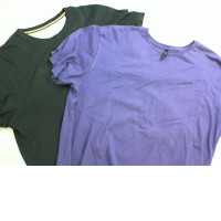 Set of 2 T-shirts, black+purple Set of 2 T-shirts, black+purple