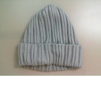 Knitted warm hat, gray Knitted warm hat, gray