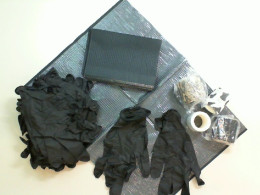 Sterile set, disposable gloves 50 pairs, disposable work mat 10 pcs. 4 elastic patch