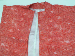 red coat wuth floral pattern oversize