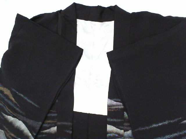 black coat with mountain pattern oversize black coat with mountain pattern oversize