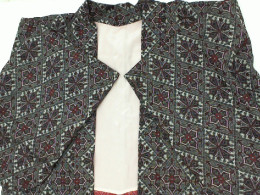 black coat with rad pattern oversize black coat with rad pattern oversize