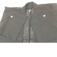 balck coat with white stripes oversize 