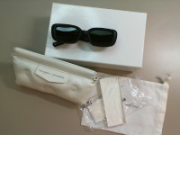 Glasses with leather frames, in gift box + white case