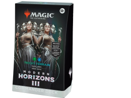 Card game Magic: The Gathering Modern Horizons 3 Commander Deck - Tricky Terrain (100-Card Deck, 2-Card Collector Booster Sample Pack + Accessories)