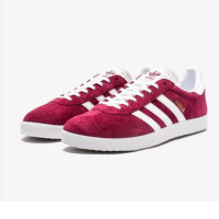 ADIDAS GAZELLE - CBURGU/ FTWWHT/ GOLDMT SIZE US6