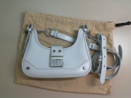 Small gray bag, with long strap