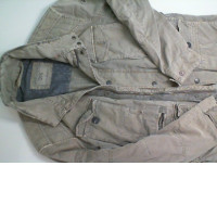 Men's demi-season jacket, brown, with pockets with zippers