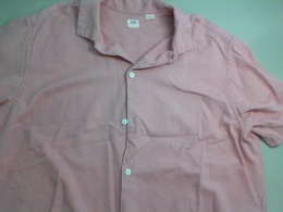 Button-down shirt, pink, short sleeve, denim Button-down shirt, pink, short sleeve, denim