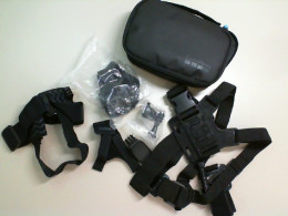 Set of 7 GoPro camera mounts + storage bag