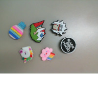 Rubber clips for decorating Crocs