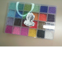 Set for needlework, beads