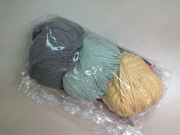 Set of 3 skeins of yarn for needlework Set of 3 skeins of yarn for needlework