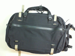 Black bag with drawstring sides