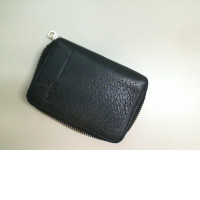Wallet with zipper, folding black