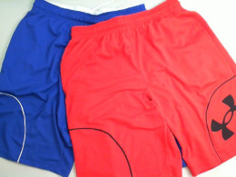 Set of 2 Sports shorts, red+blue