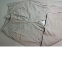 Beige men's trousers with elastic