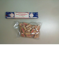 Set of 2 incense, shelves + cones, India