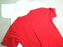 Set of 2 T-shirts, red+white