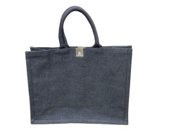 Emirates Airlines  Jute Shopping Tote Bag  Gray