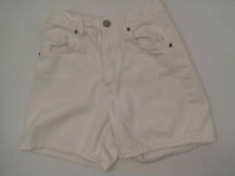 ZARA white jean shorts Size S