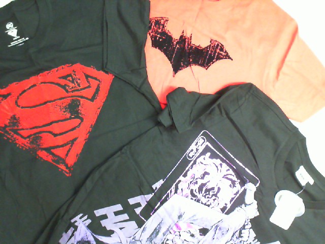 Set of 3 T-shirts, 2 black + 1 red, Marvel Set of 3 T-shirts, 2 black + 1 red, Marvel