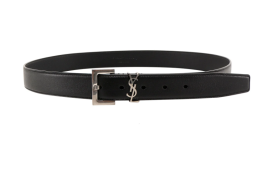 Saint Laurent Cassandre Square Buckle Belt