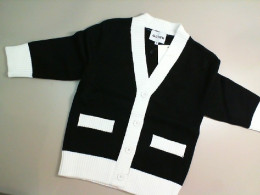 Women's button-up sweater, black