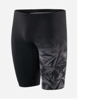 Men's Speedo Placement V-Cut Jammer - Black Men's Speedo Placement V-Cut Jammer - Black