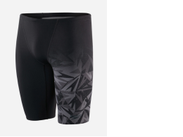 Men's Speedo Placement V-Cut Jammer - Black