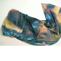 Green dress, strapless, strapless