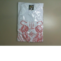 White T-shirt with red tigers