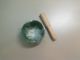 Iron bowl with mortar