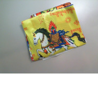 Scarf with horse drawings