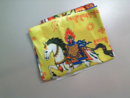 Scarf with horse drawings