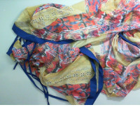 Robe, chintz, colored