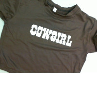 Brown top for girls COWGIRL