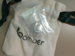 Earrings, small rings, in a gift bag, jewelry